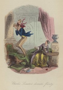 Ilustrace pro Lewis Arundel aneb The Railroad of Life od Franka E Smedleyho (barevná rytina) od after Hablot Knight Browne