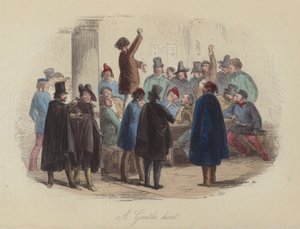 Ilustrace pro Lewis Arundel aneb The Railroad of Life od Franka E Smedleyho (barevná rytina) od after Hablot Knight Browne