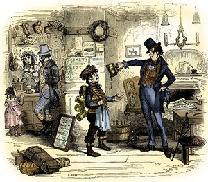 Charles Dickens „The Old Curiosity Shop“ od Hablot Knight Browne