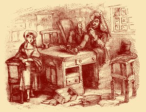 Charles Dickens „The Old Curiosity Shop“ od Hablot Knight Browne