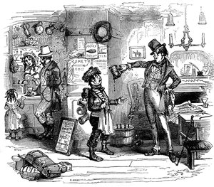Charles Dickens „The Old Curiosity Shop“ od Hablot Knight Browne