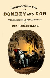 Dombey & Son od Charlese Dickense. Titulní strana od Hablot Knight Browne