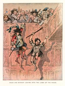 Ilustrace pro Barnaby Rudge. od Hablot Knight Browne
