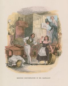 Ilustrace pro Nicholase Nicklebyho od Hablot Knight Browne