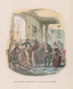 Ilustrace pro Nicholase Nicklebyho od Hablot Knight Browne