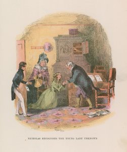 Ilustrace pro Nicholase Nicklebyho od Hablot Knight Browne
