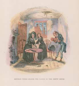 Ilustrace pro Nicholase Nicklebyho od Hablot Knight Browne