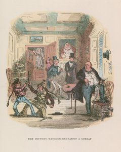 Ilustrace pro Nicholase Nicklebyho od Hablot Knight Browne