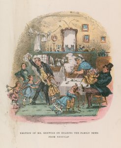 Ilustrace pro Nicholase Nicklebyho od Hablot Knight Browne