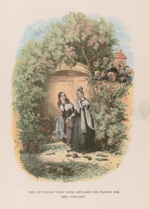 Ilustrace k filmu Nicholas Nickleby od Hablot Knight Browne