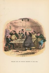 Ilustrace pro Pickwick Papers od Hablot Knight Browne