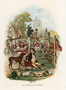 Ilustrace pro Pickwick Papers od Hablot Knight Browne