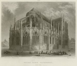 Katedrála Notre Dame, East End od Hablot Knight Browne