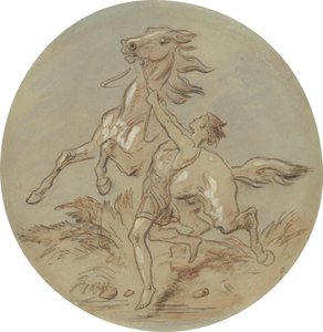 Jeden z osmnácti návrhů pro sérii desek ilustrujících Venuši a Adonise od Hablot Knight Browne