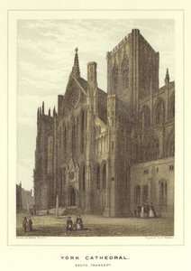 Yorkská katedrála, jižní transept od Hablot Knight Browne
