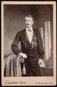 Portrét J. Wattse John Watts De Peyster 1821-1907, před rokem 1896. od Hagelstein Bros