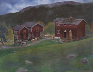 Farmy v Åse v Telemarken, Norsko