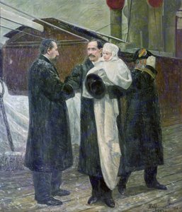 Král Haakon na norské zemi v roce 1905 od Halfdan Frithjof Strom