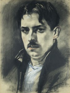 Autoportrét (paseka s bílými a červenými odlesky)