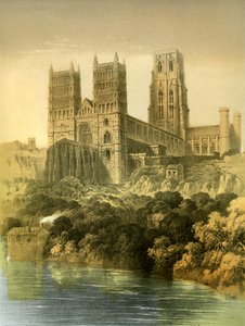 Katedrála v Durhamu, hrabství Durham, c1870.