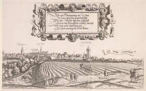 Panoramatický pohled na Norimberk: Pravá část, 1552.