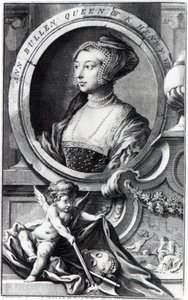 Anna Boleynová, vyryl Jacobus Houbraken