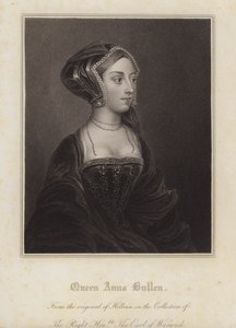 Anne Boleyn, druhá manželka krále Jindřicha VIII (rytina)