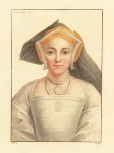 Frances Howard, hraběnka ze Surrey., 1812 (gravírování) od Hans (after) Holbein the Younger