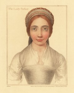 Lady Parker, manželka sira Henryho Parkera., 1812 (rytina) od Hans (after) Holbein the Younger