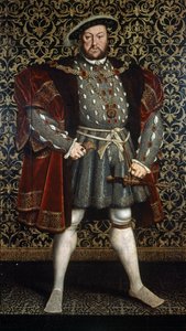 Portrét krále Jindřicha VIII., po roce 1557 (olej na dřevěné desce)