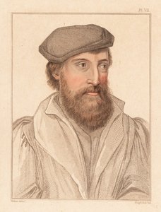 Portrét neznámého muže, dvůr krále Jindřicha VIII. 1532.,1812 (rytina) od Hans (after) Holbein the Younger