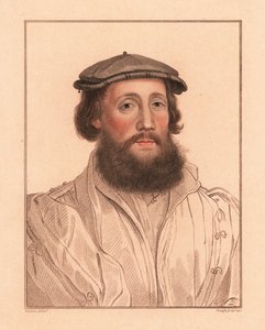 Portrét neznámého muže, dvůr krále Jindřicha VIII. 1532.,1812 (rytina) od Hans (after) Holbein the Younger