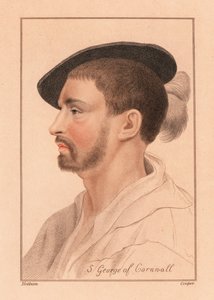 Simon George z Quocoute, Cornwall., 1812 (rytina) od Hans (after) Holbein the Younger