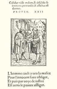 The Advocate (rytina) od Hans (after) Holbein the Younger