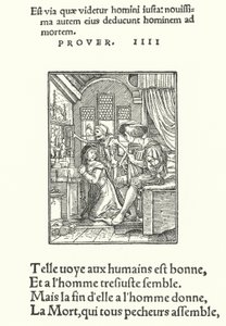 The Canoness, or Nun (rytina) od Hans (after) Holbein the Younger