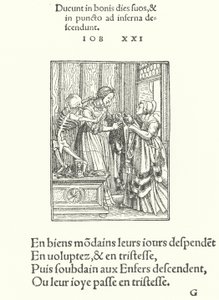 Hraběnka nebo nevěsta (rytina) od Hans (after) Holbein the Younger