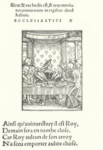 Král (rytina) od Hans (after) Holbein the Younger