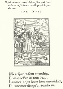 Starý muž (rytina) od Hans (after) Holbein the Younger