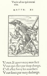 The Pedlar (rytina) od Hans (after) Holbein the Younger