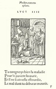 The Physician (rytina) od Hans (after) Holbein the Younger