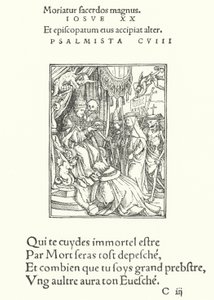 Papež (rytina) od Hans (after) Holbein the Younger