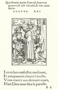 Senátor nebo smírčí soudce (rytina) od Hans (after) Holbein the Younger