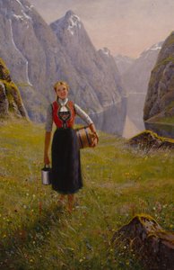 Dairymaid (olej na plátně)