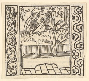 Péče o mrtvé, ilustrace ze Speculum Passionis, 1507, 1507. od Hans Baldung