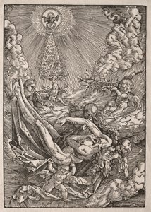 Kristus přenesený do nebe anděly, c. 1515-1517. od Hans Baldung