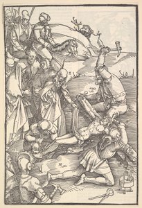Kristus přibitý na kříž, verso: Kristus přibitý na kříž, ze Speculum Passionis Dom..., 1507. od Hans Baldung