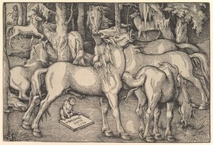 Skupina sedmi koní, 1534. od Hans Baldung