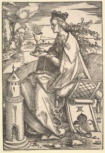 Svatý. Barbara, ca. 1505. od Hans Baldung