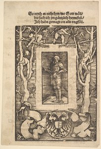 Název Hranice s mužem v brnění ve středu, 1513. od Hans Baldung