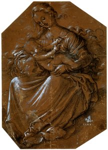 Panna a dítě, 1500-1545 od Hans Baldung